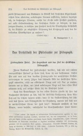 374-389 Das Verhältniß der Philosophie zur Pädagogik : Fortsetzung