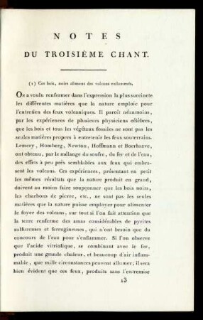 Notes du Troisiéme Chant.