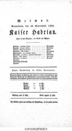 Kaiser Hadrian