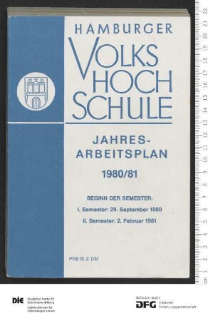 Programm Jahr 1980/1981
