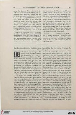 Karolingisch-ottonische Einflüsse in der Architektur der Krypta zu Vreden i.W.