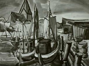 Hafen auf der Insel Poel