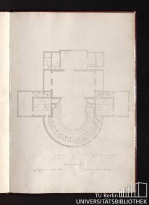 III. Theater zu Mainz. Grundriss des dritten Stocks E. Grundriss des dritten Stocks F.