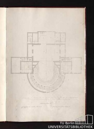 III. Theater zu Mainz. Grundriss des dritten Stocks E. Grundriss des dritten Stocks F.