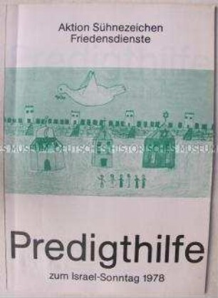 Heft aus der Reihe "Predigthilfe" mit jüdischen Gebeten - Sachkonvolut