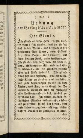 247-250, Uebung der theologischen Tugenden.