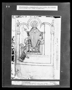 Pontificale aus Mainz — St. Martin und Erzbischof Christian, Folio 1