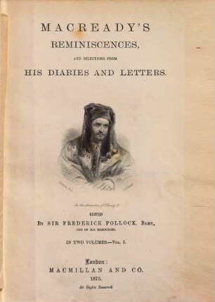 Reminiscences and selections from his diaries and letters. 1