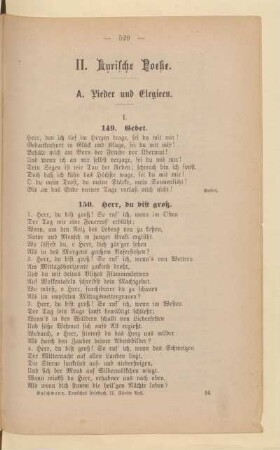 II. Lyrische Poesie