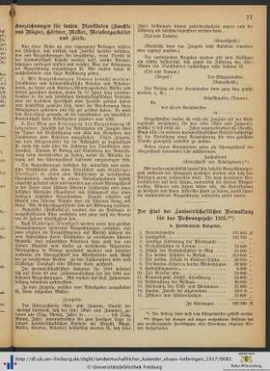 Auszeichnungen für landwirtschaftliche Dienstboten (Knechte und Mägde), Gärtner, Melker, Weinbergarbeiter und Hirten.