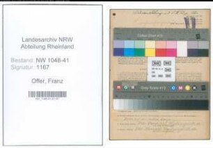 Entnazifizierung Franz Offer , geb. 08.02.1903 (Polizist)