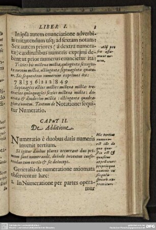 CAPTU II. De Additione.