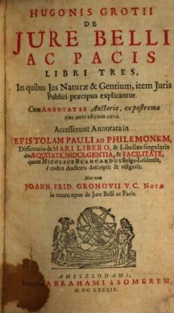 De iure belli et pacis