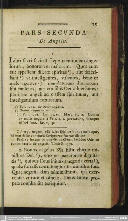 Pars Secunda De Angelis