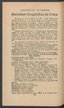 Sociedad Geográfica de Lima