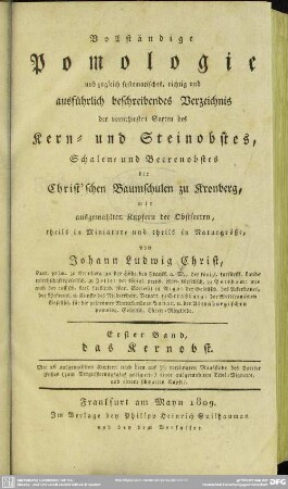 1: Das Kernobst