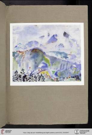 [John Marin, II. In the Tirol—No. 23, color halftone reproduction from watercolor made by F. Bruckmann Verlag, Munich]