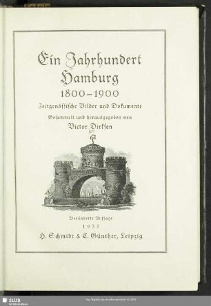 Ein Jahrhundert Hamburg : 1800 - 1900; zeitgenössische Bilder und Dokumente