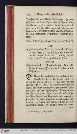3: [Rezension von: A philosophical Enquiry into the Origin of our Ideas of the Sublime and Beautiful. London, 1757]
