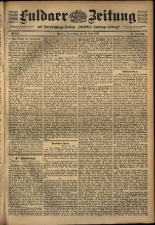 Ausgabe vom Donnerstag, den 23. Juni 1898.