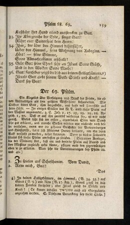 159-167, Psalm 69 - 71