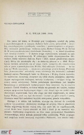 16: H. G. Wells (1886 - 1946)