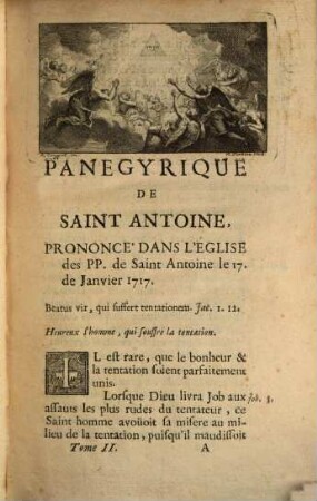 Panegyriques Des Saints, 2