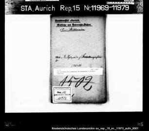 Die Zustimmung der Landdrostei zu Schulbauten in Stiekelkamperfehn