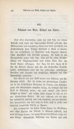 48-66 Nikolaus von Weis, Bischof von Speier