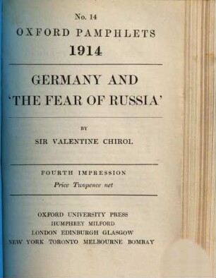 Germany and the fear of Russia
