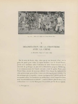 V. Délimitation de la frontière avec la Chine