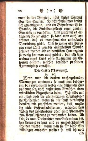 Die dritte Meynung.