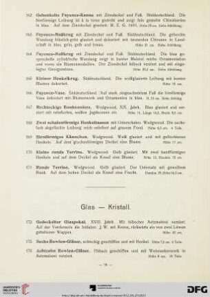Glas - Kristall (Nr. 172-278)