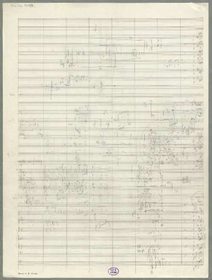 Symphonies, orch, Sketches - BSB Mus.ms. 12986 : [without title]