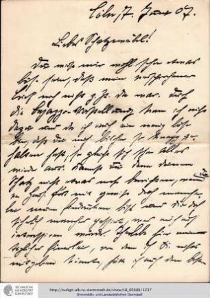 Brief vom 07.06.1907