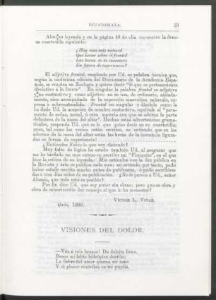 Visiones del dolor