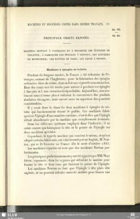 Principaux Objets Exposés