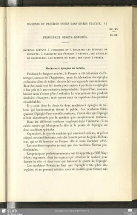 Principaux Objets Exposés