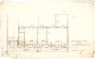 Pfann, Paul; München, Prinzregentenstr. 20 / 22; Haus Hartl - Teilgrundriss EG
