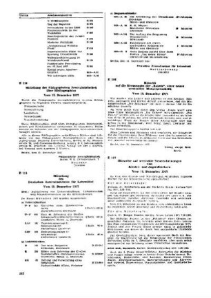 Mitteilung der Pädagogischen Zentralbibliothek über Bibliographien : vom 12. Dezember 1957 ; [Weisungen, Entscheidungen und Mitteilungen]