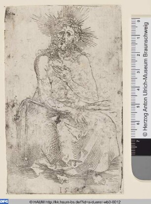 Der Schmerzensmann, sitzend