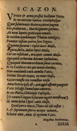 Mart. Opitii Opera Poetica. Das ist Geistliche vnd Weltliche Poemata