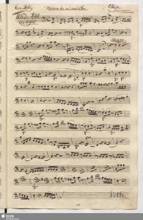 1183. Aria: Misero tu mi vuoi / Naumann. J.G.