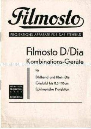 Die neuen Kombinations-Geräte für Bildbänder und Glasdiapositive und Epi-Projektion