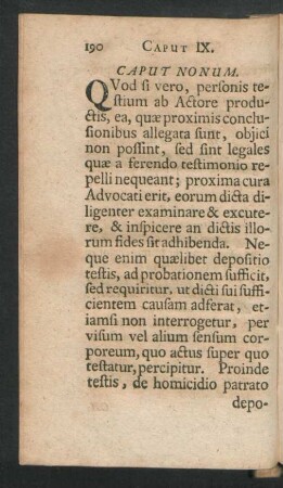 Caput Nonum.