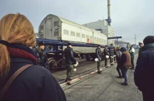 Greenpeace blockiert Castor-Transporte am AKW Krümmel, 27.01.-03.02.1997