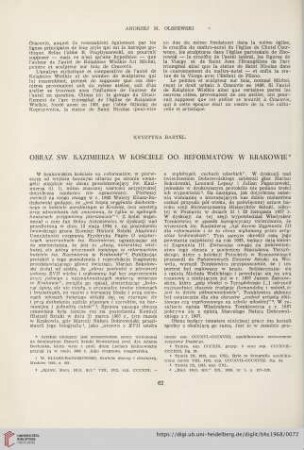 30: Obraz św. Kazimierza w kościele oo. Reformatów w Krakowie