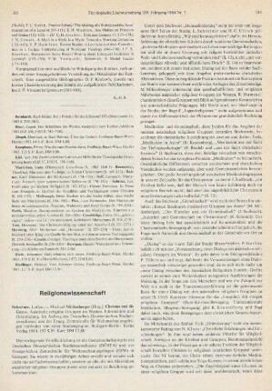 185-187 [Rezension] Christus und die Gurus