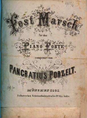 Festmarsch : für d. Pianoforte