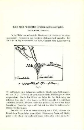 Eine neue Fundstelle tertiären Süßwasserkalks